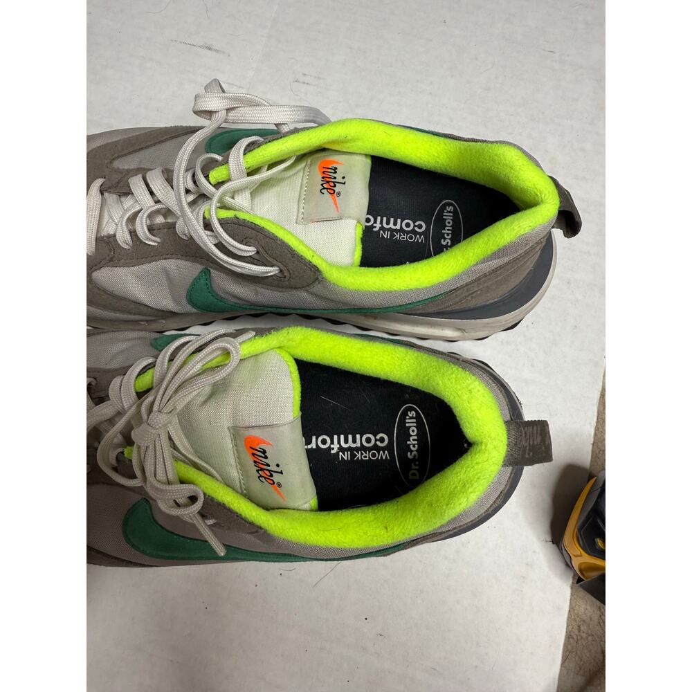 Nike Air Max Sneakers | Grey Green Neon | Cushioned | Mens - Picture 7 of 9